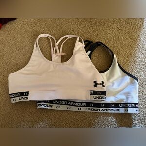 YXL Under Armour Black and White Sports Bra lot girls youth XL